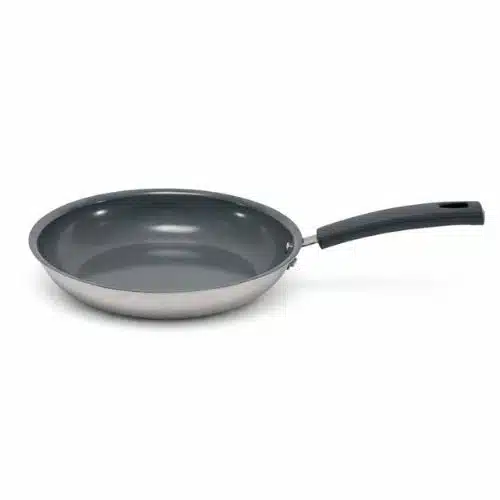 Tri-Ply Stainless Steel Frypan With Ceramic Coating