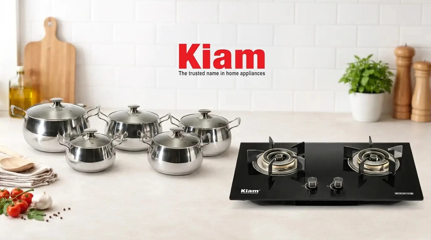 Kiam Metal Industries brand video thumbnail — premium cookware manufacturing